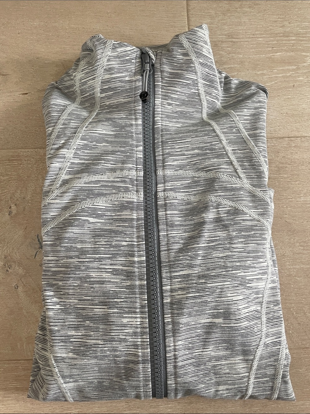 lululemon athletica Gray Striped Full-Zip Jacket
